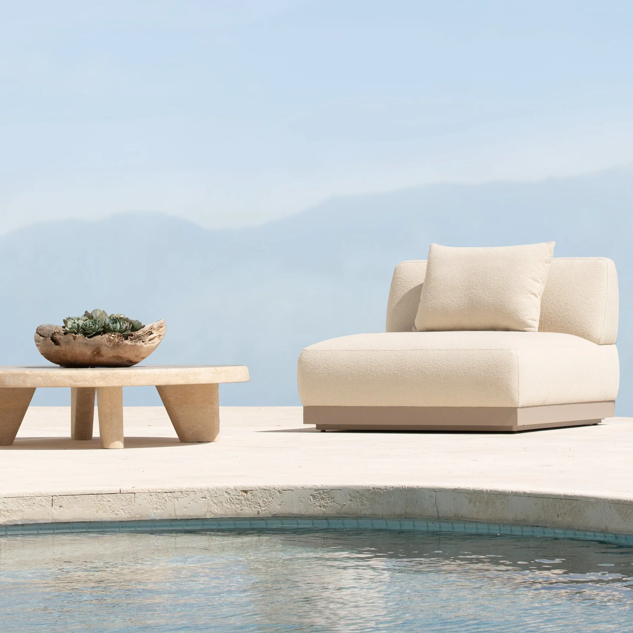 Amalfi Swivel Armless Chair - Image 2