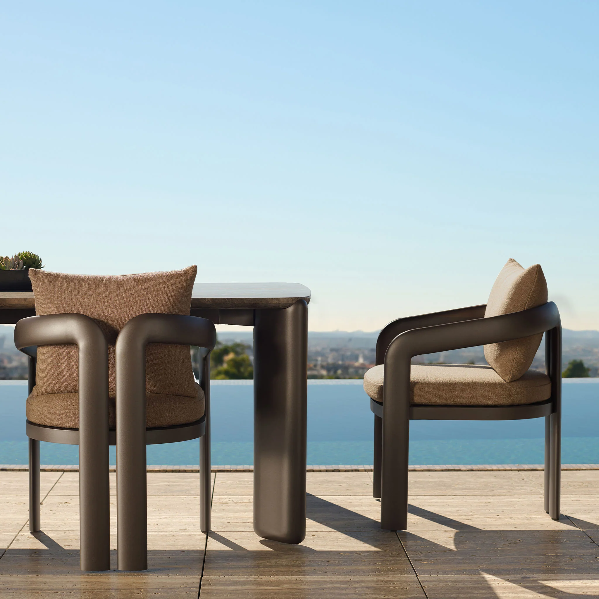 Chloe Aluminum Dining Chair - Image 2