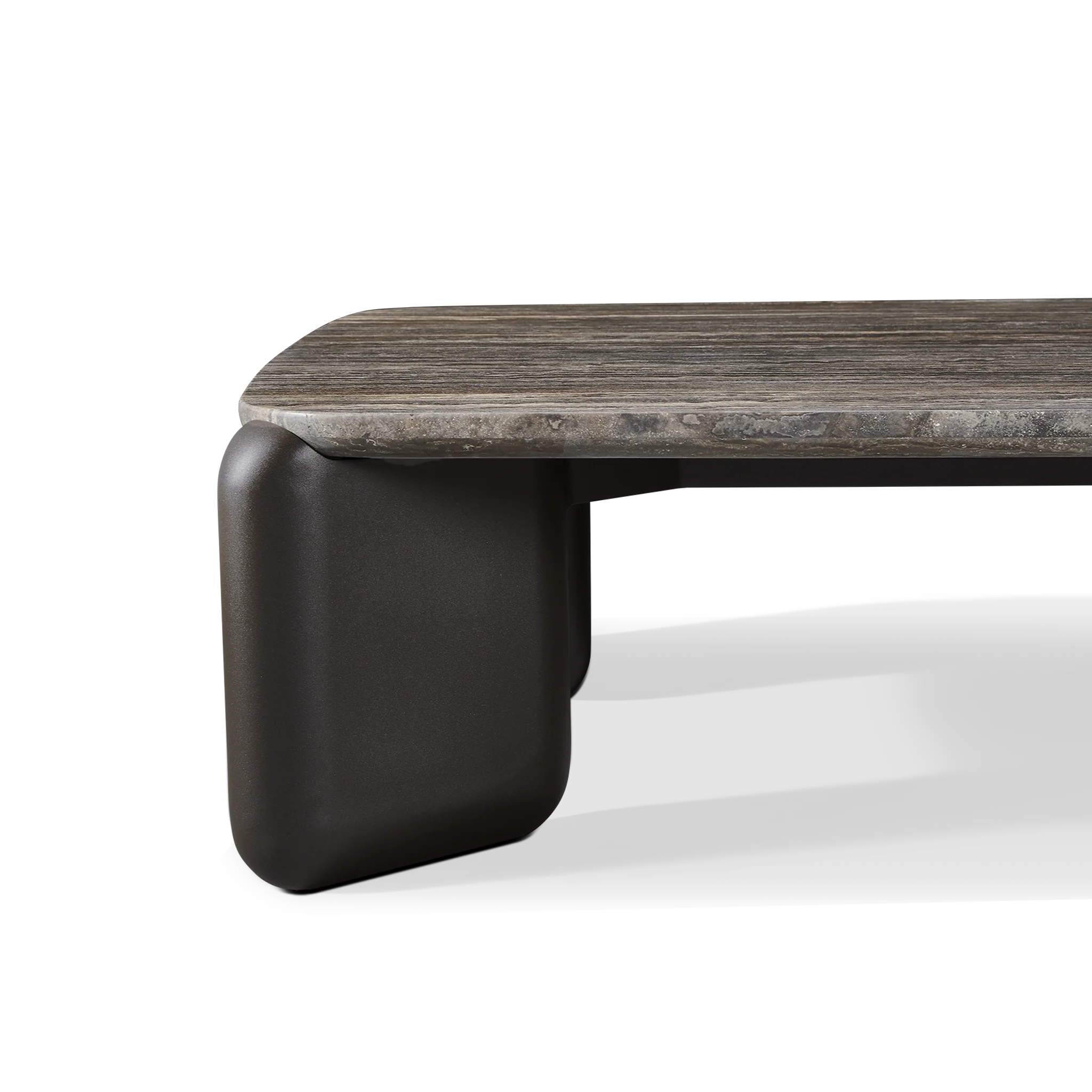 Chloe Aluminum Rectangle Coffee Table - Image 6