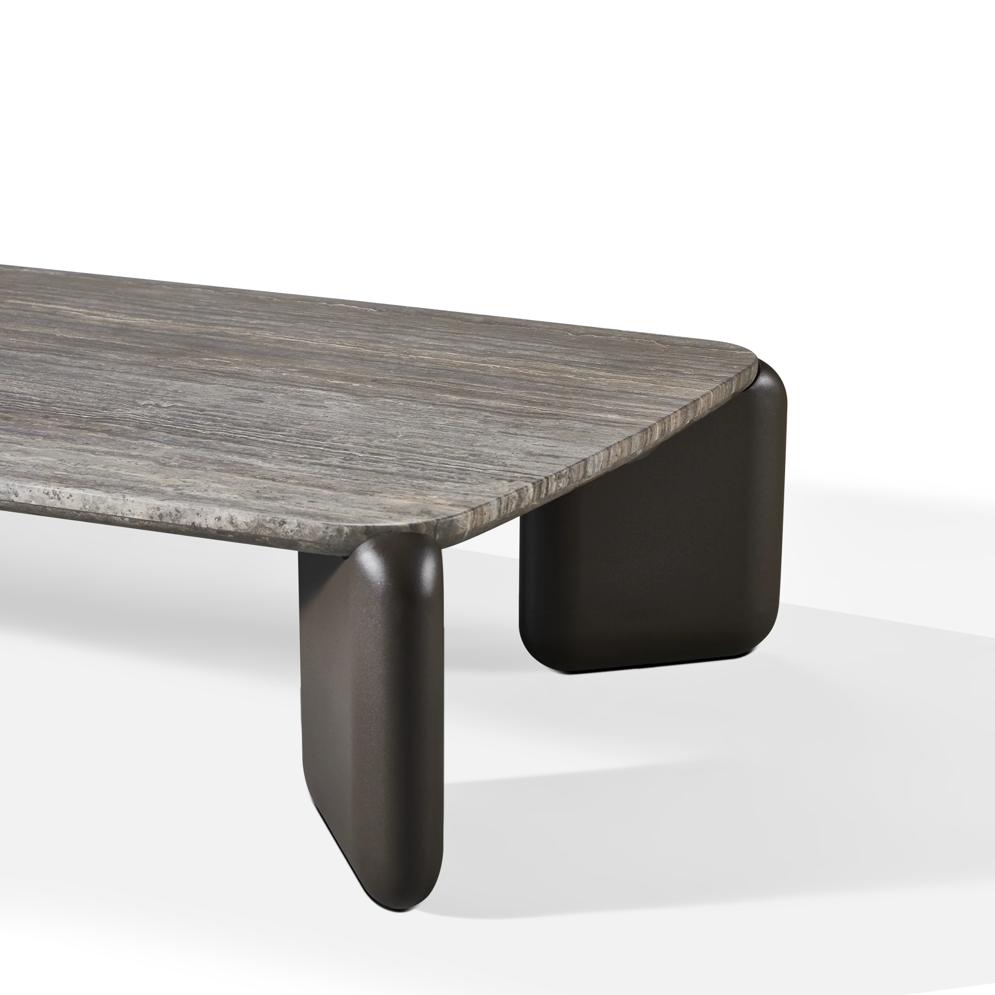 Chloe Aluminum Rectangle Coffee Table - Image 8