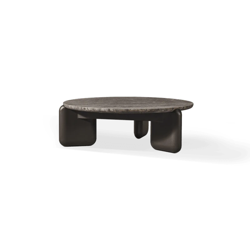 Chloe Aluminum Round Coffee Table - Image 2