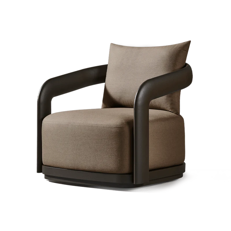 Chloe Aluminum Swivel Lounge Chair - Image 2