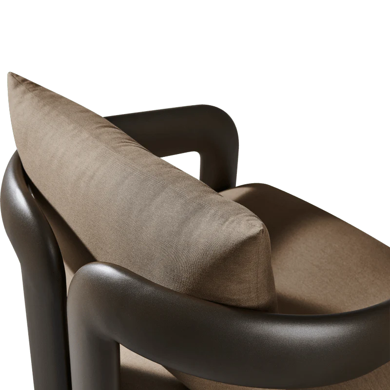 Chloe Aluminum Swivel Lounge Chair - Image 5