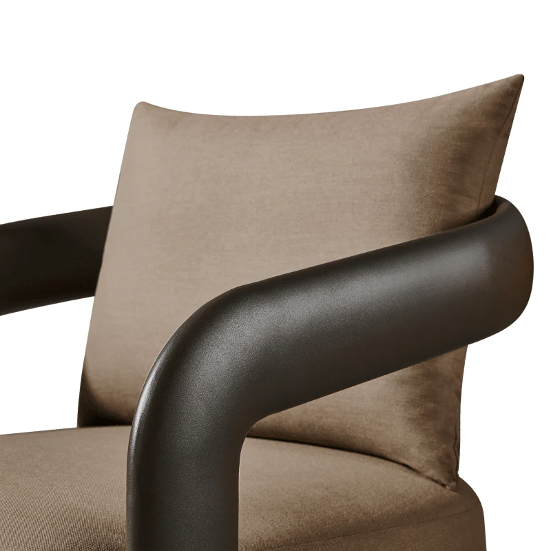 Chloe Aluminum Swivel Lounge Chair - Image 7