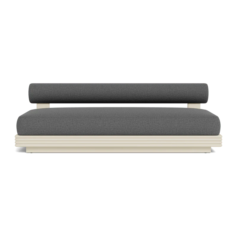 Collins Aluminum 2 Seat Armless Sofa - Image 35