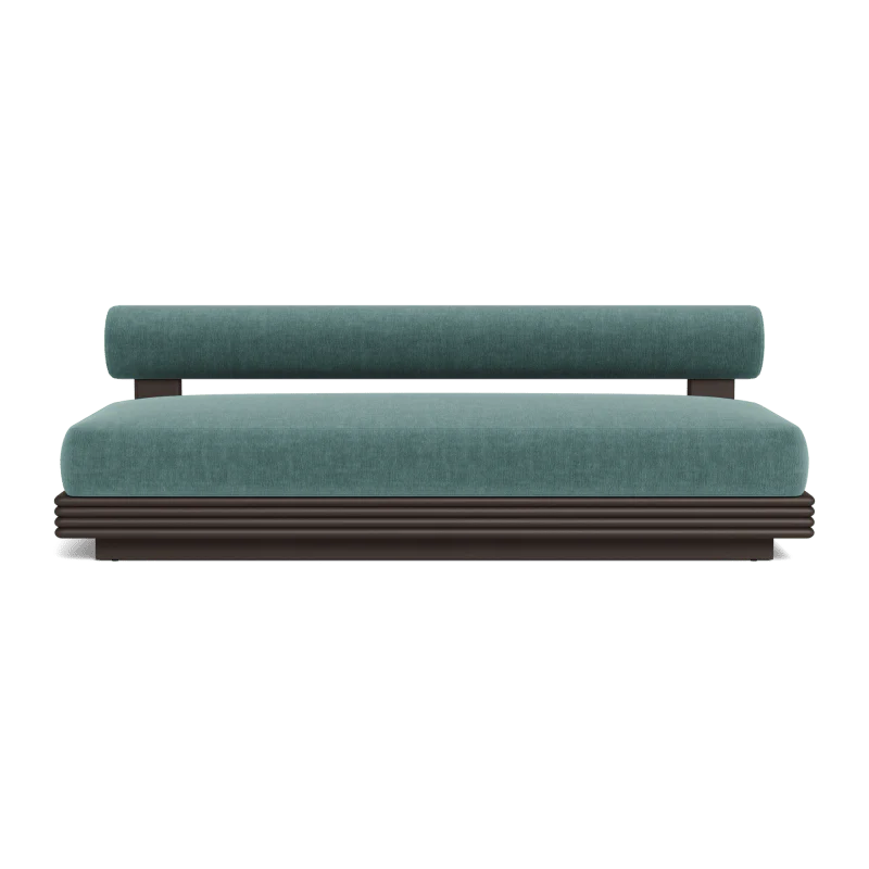Collins Aluminum 2 Seat Armless Sofa - Image 38