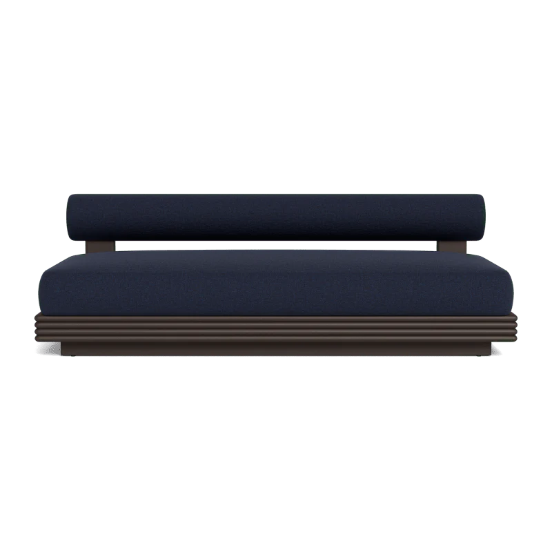 Collins Aluminum 2 Seat Armless Sofa - Image 45