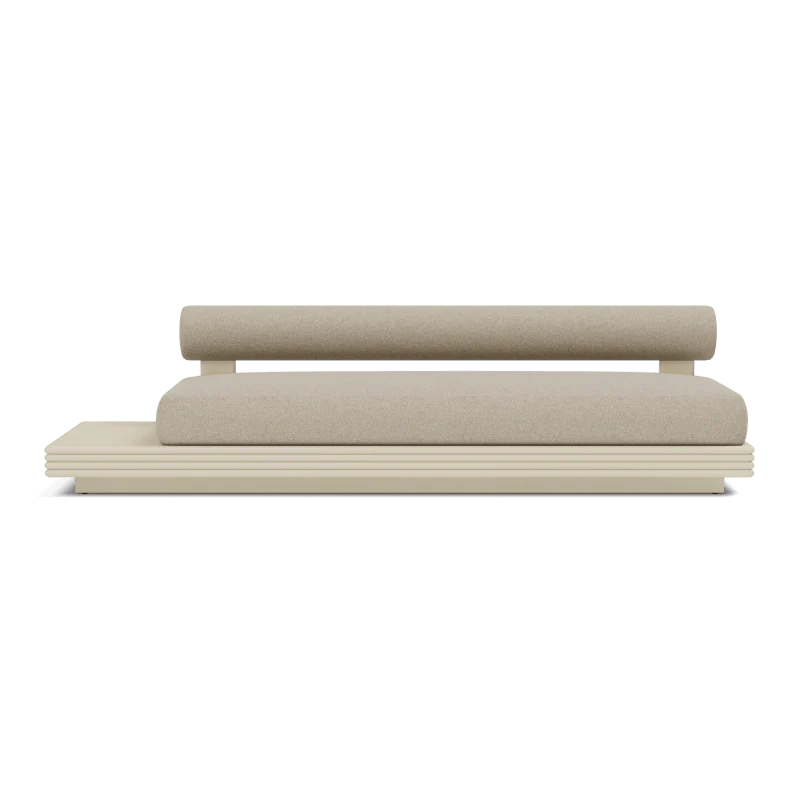 Collins Aluminum 3 Seat Armless Sofa + Table Left - Image 35