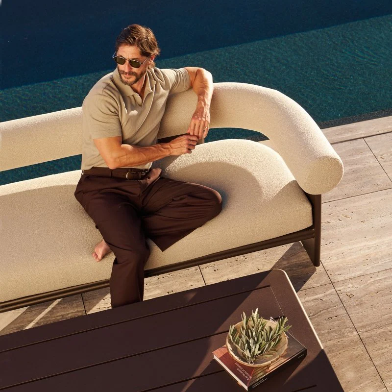 Collins Aluminum Coffee Table - Image 2