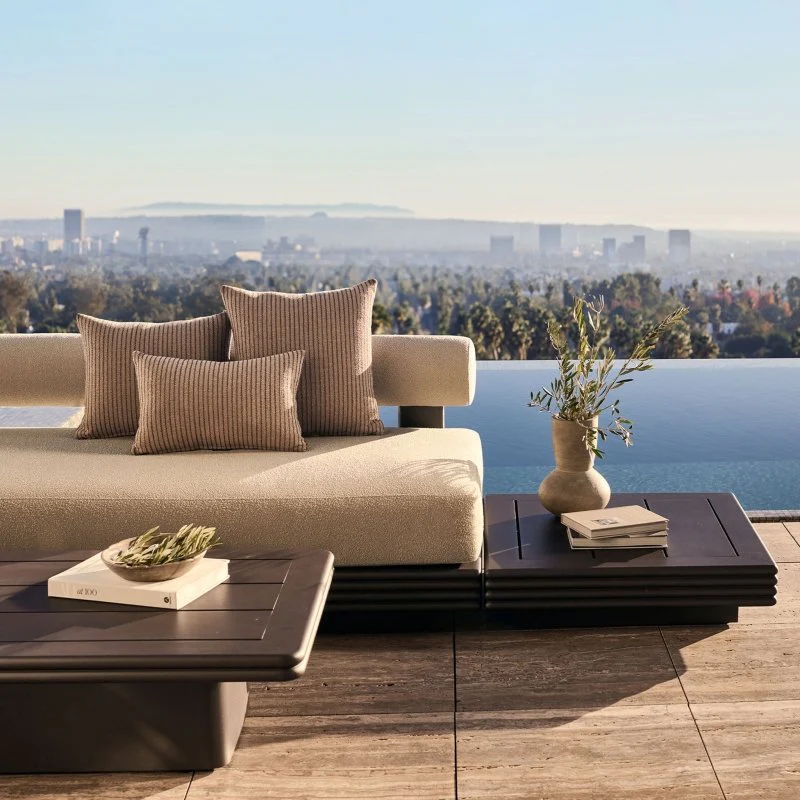 Collins Aluminum Coffee Table - Image 6