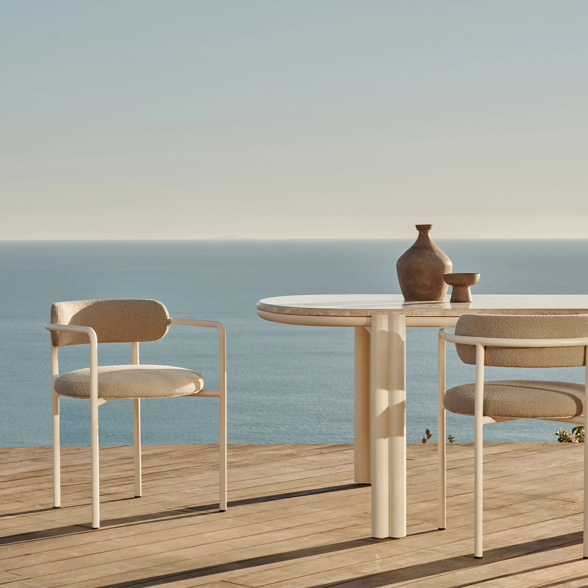 Cove Aluminum Pill Dining Table - Image 2