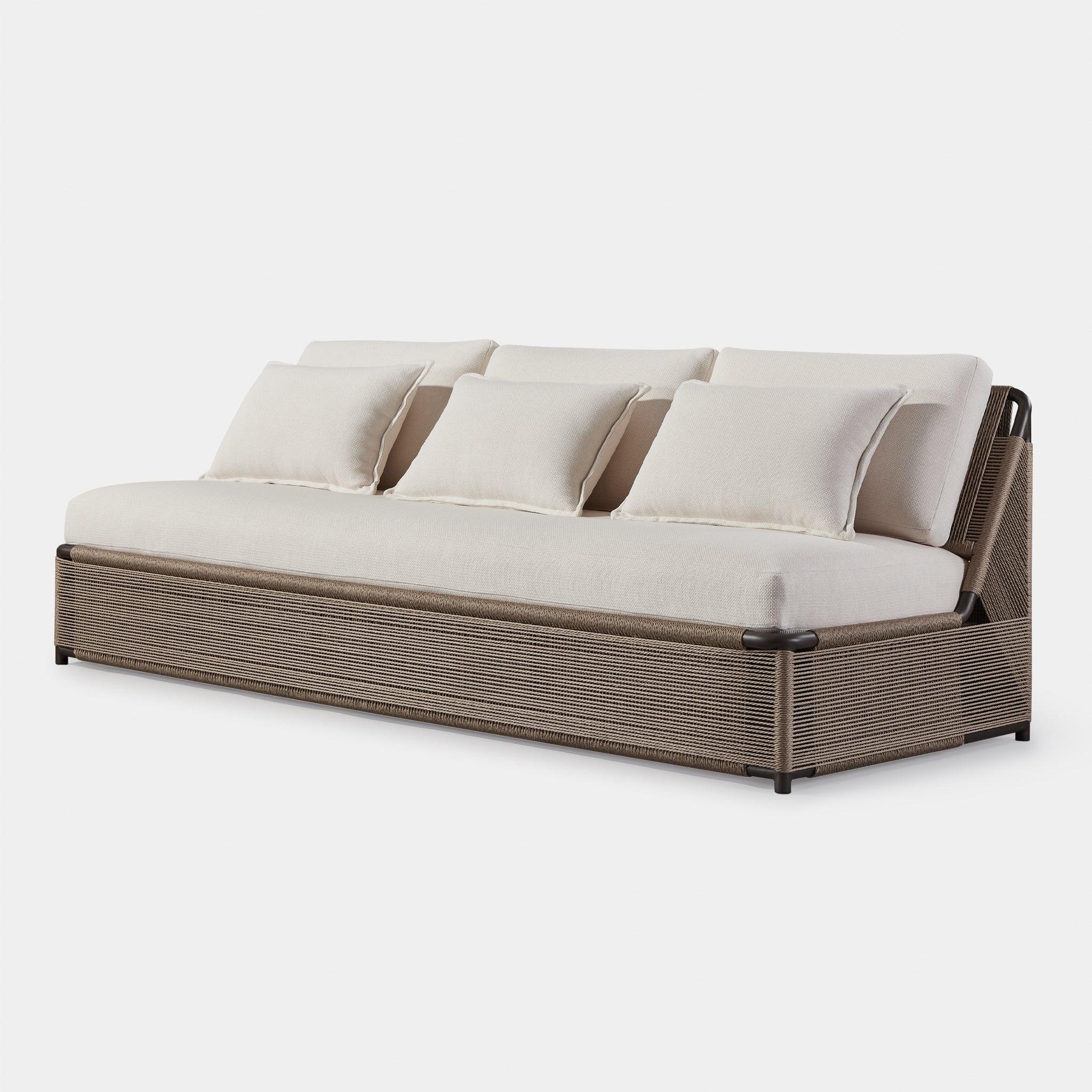 FORMENTERA 3 SEAT ARMLESS SOFA - Image 4