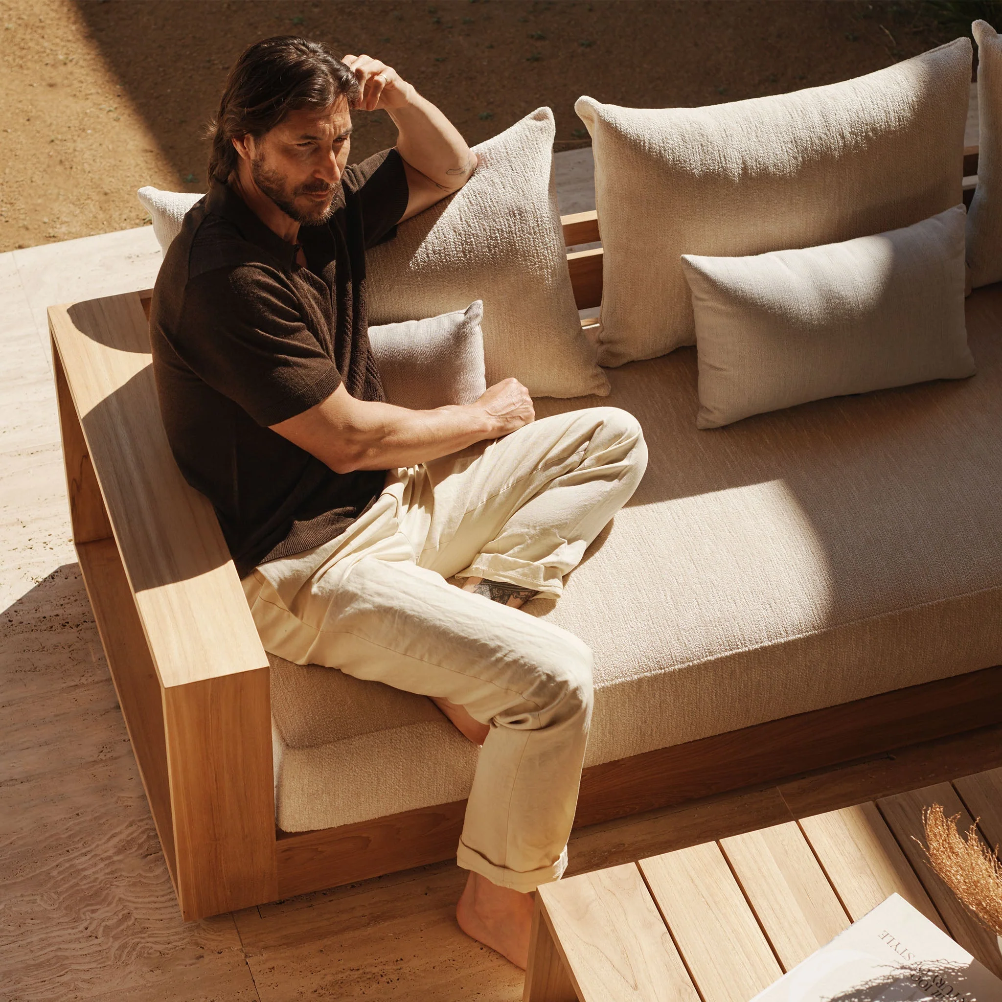 Hayman Teak 3 Seat Sofa - Image 2