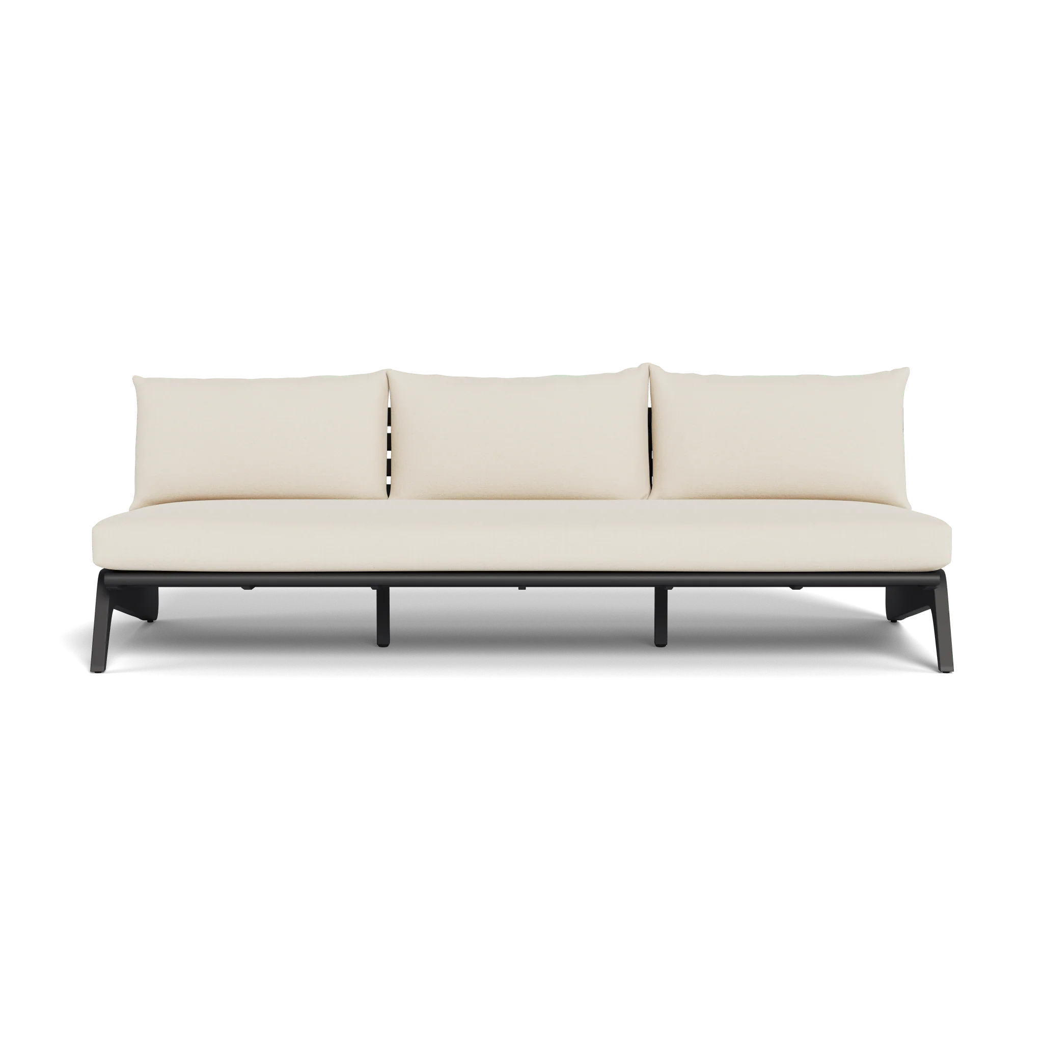 MLB Aluminum 3 Seat Armless Sofa - Image 16