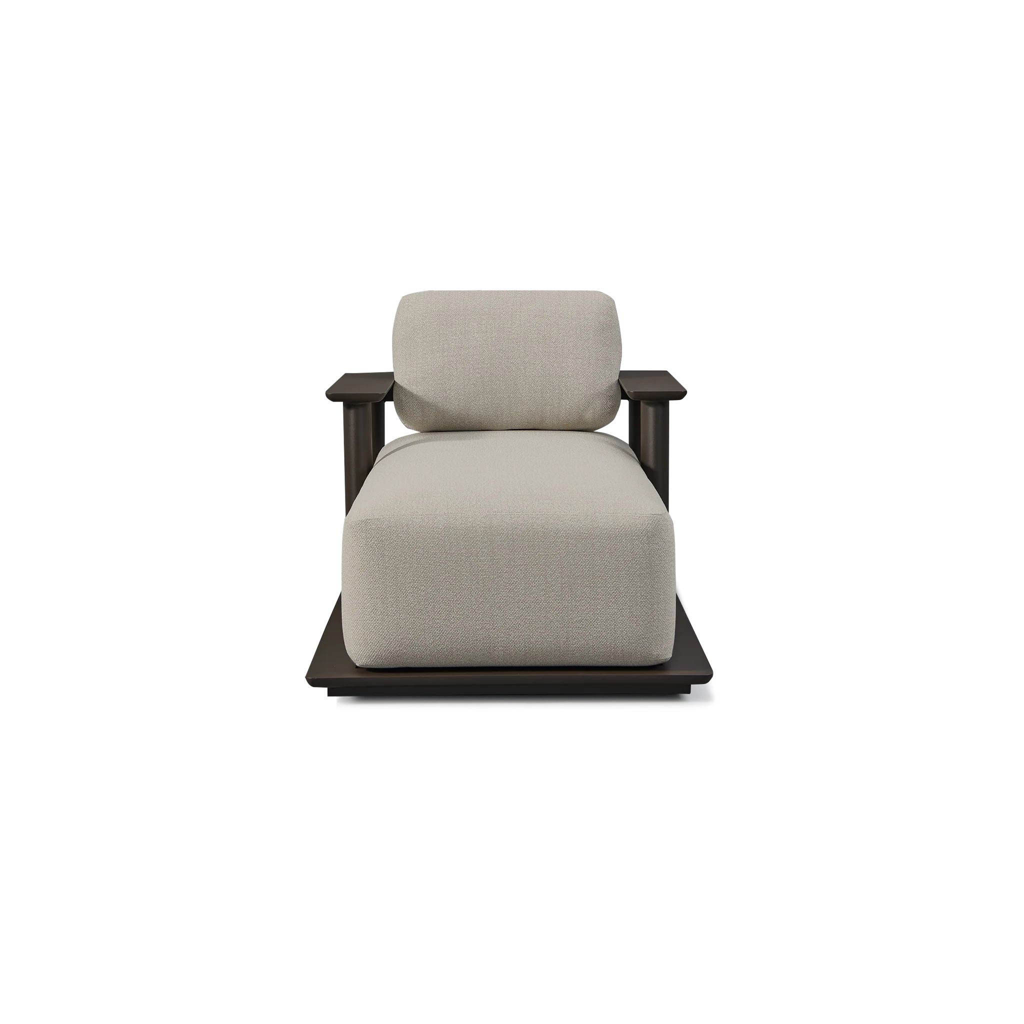 Newport Aluminium Fixed Chaise - Image 3