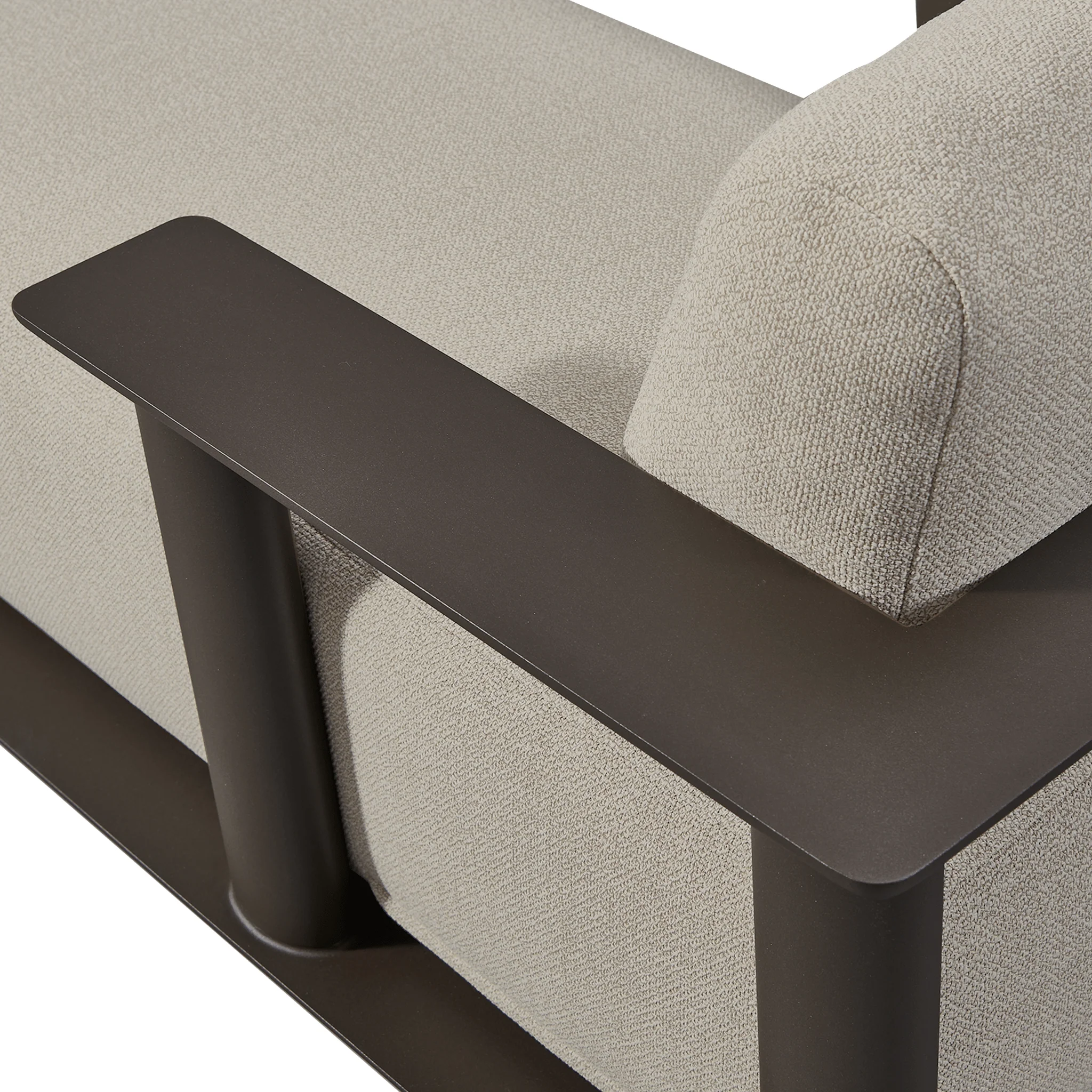Newport Aluminium Fixed Chaise - Image 6