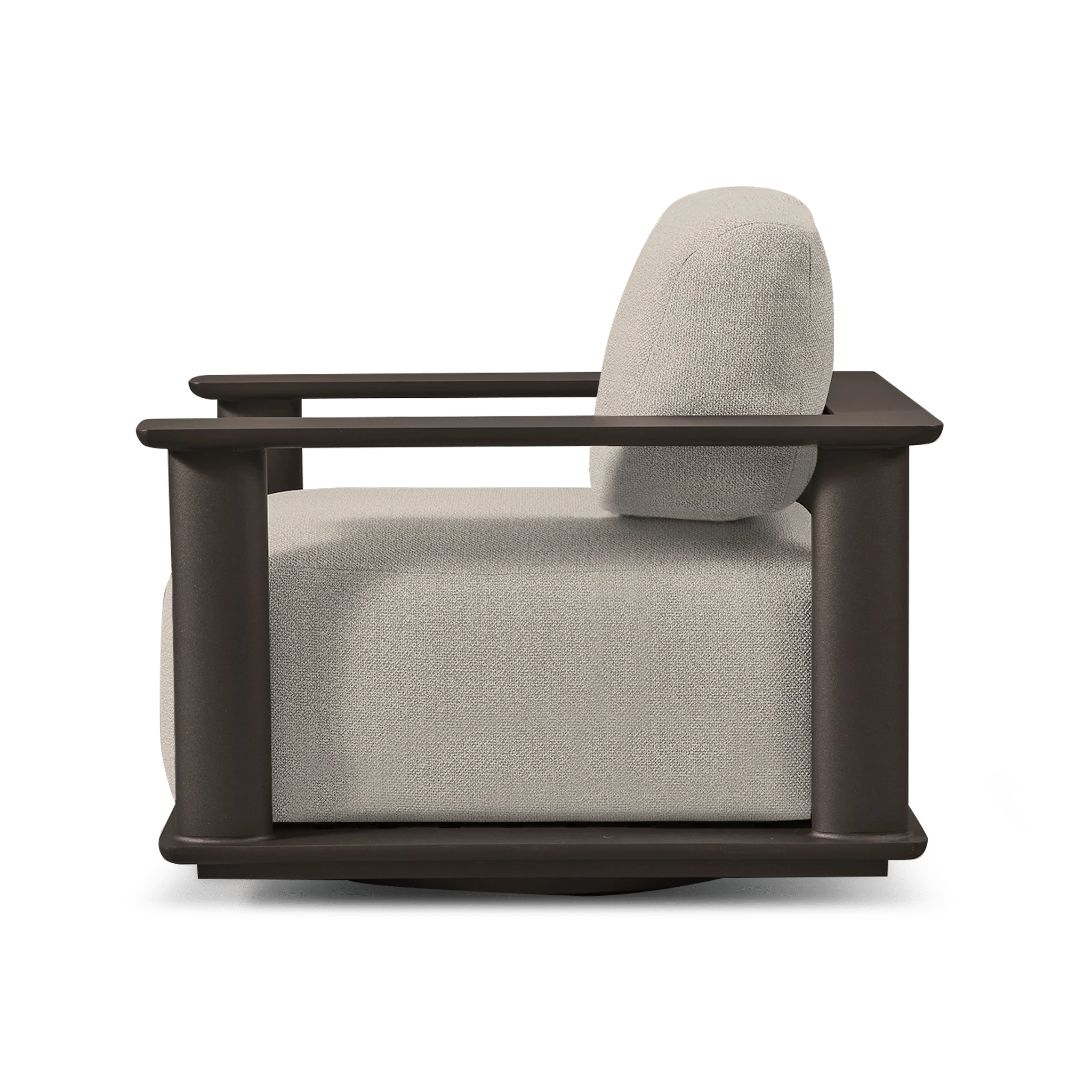 Newport Aluminium Swivel Lounge Chair - Image 4
