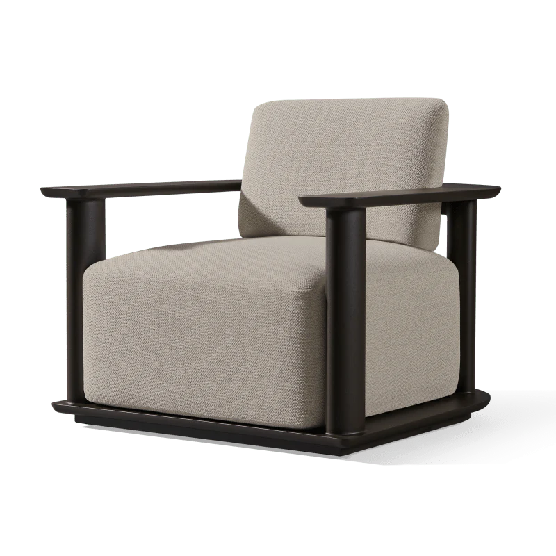 Newport Aluminum Barrel Lounge Chair - Image 3