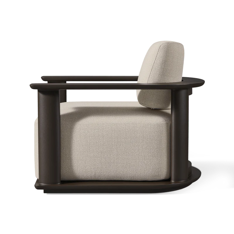 Newport Aluminum Barrel Lounge Chair - Image 4