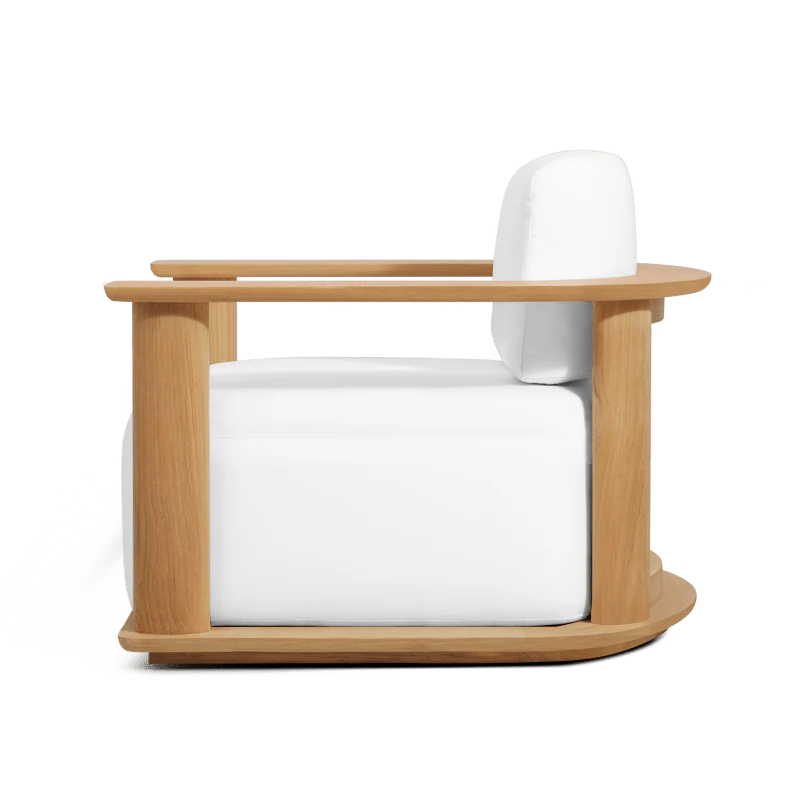 Newport Teak Barrel Lounge Chair - Image 3