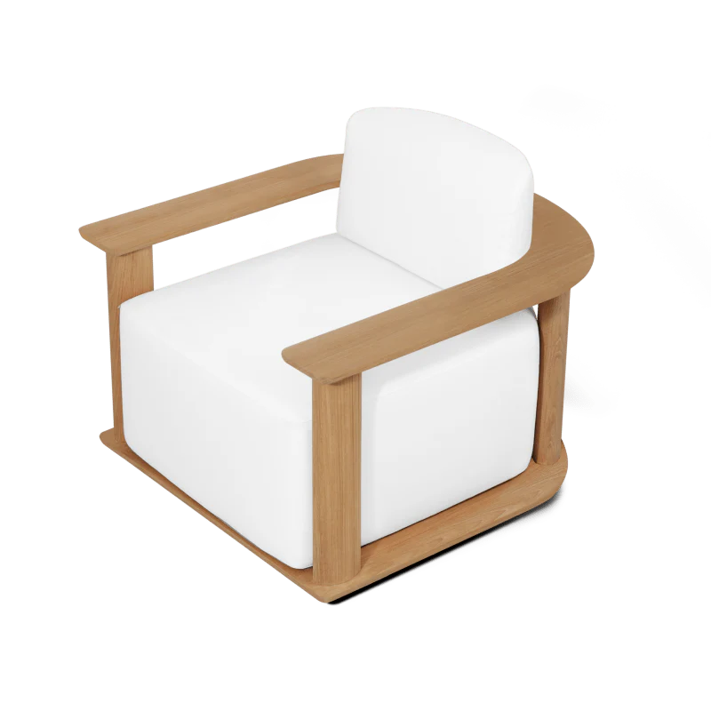 Newport Teak Barrel Lounge Chair - Image 5