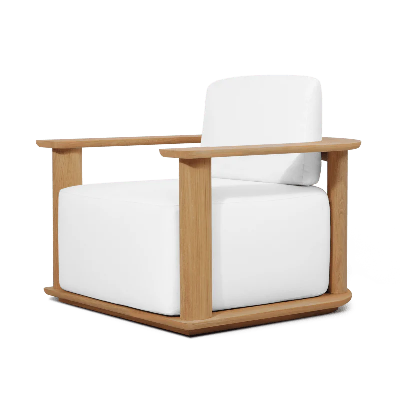 Newport Teak Barrel Swivel Lounge Chair - Image 2