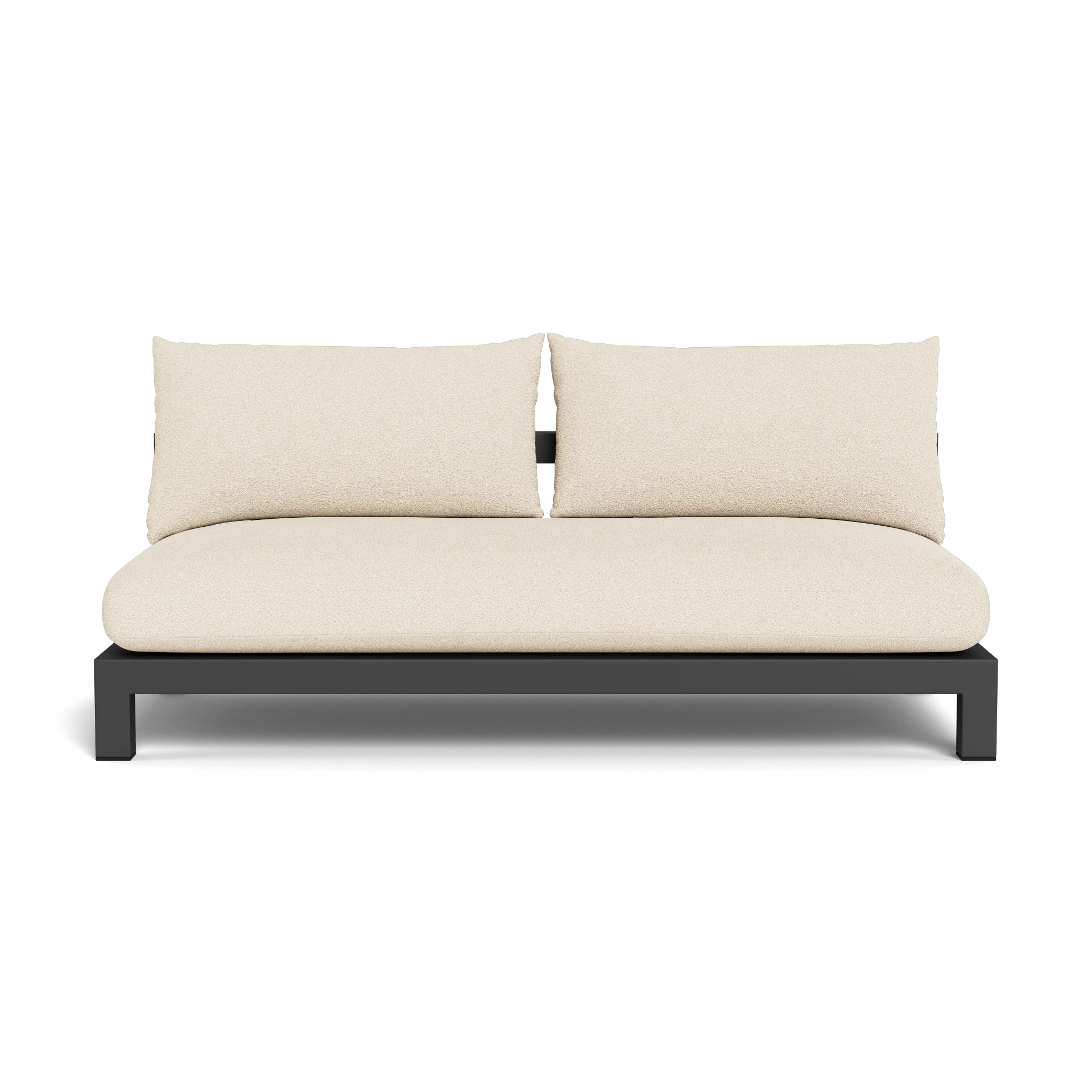 Pacific Aluminum 2 Seat Armless Sofa - Image 23