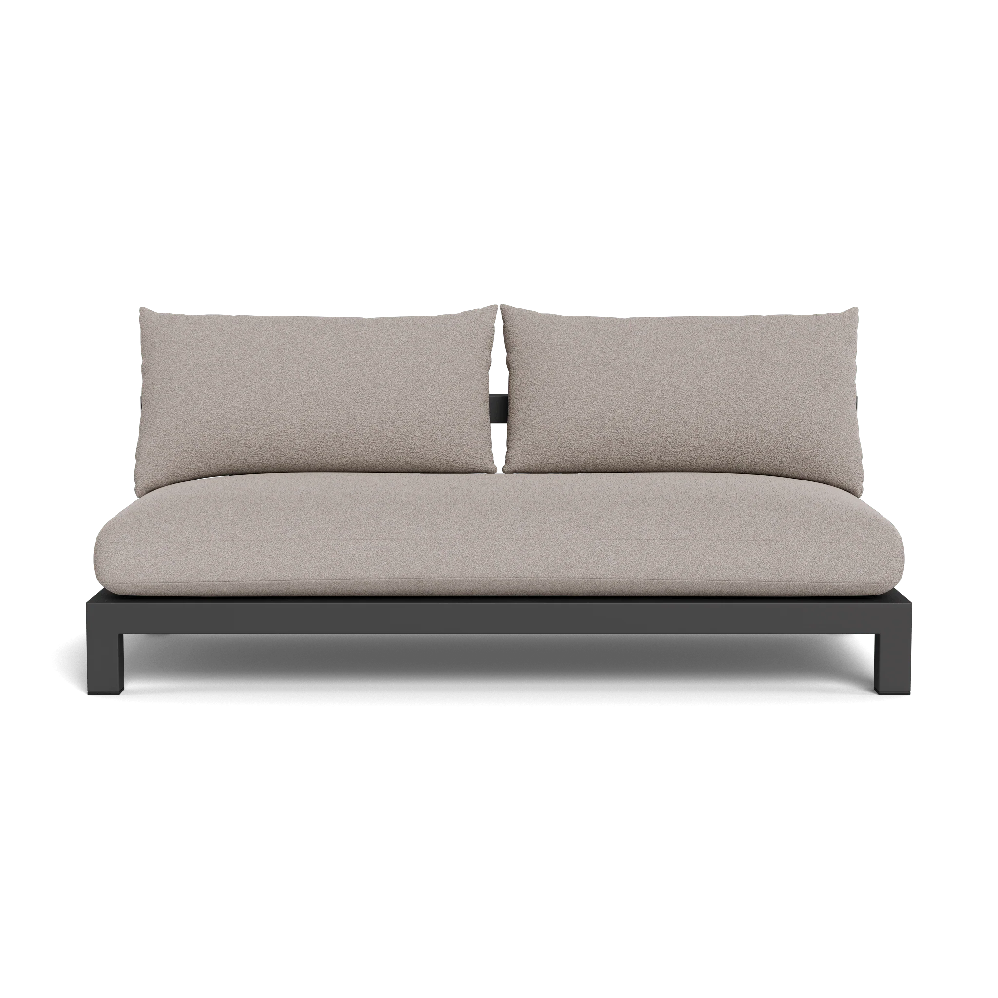 Pacific Aluminum 2 Seat Armless Sofa - Image 27