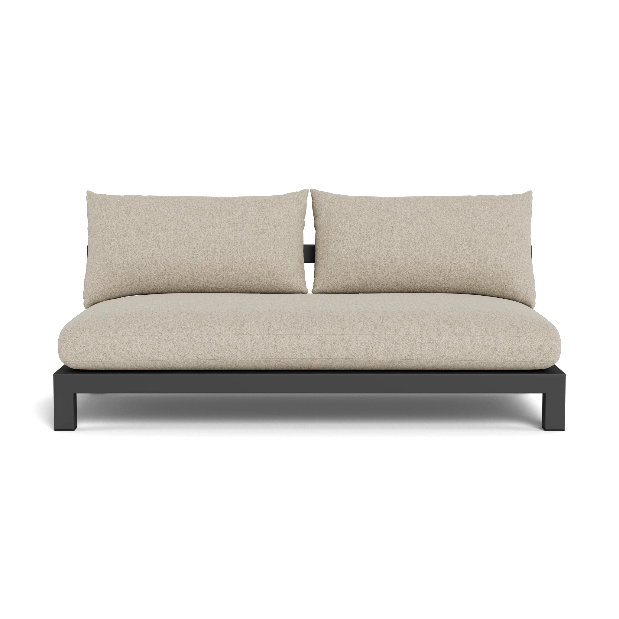Pacific Aluminum 2 Seat Armless Sofa - Image 29