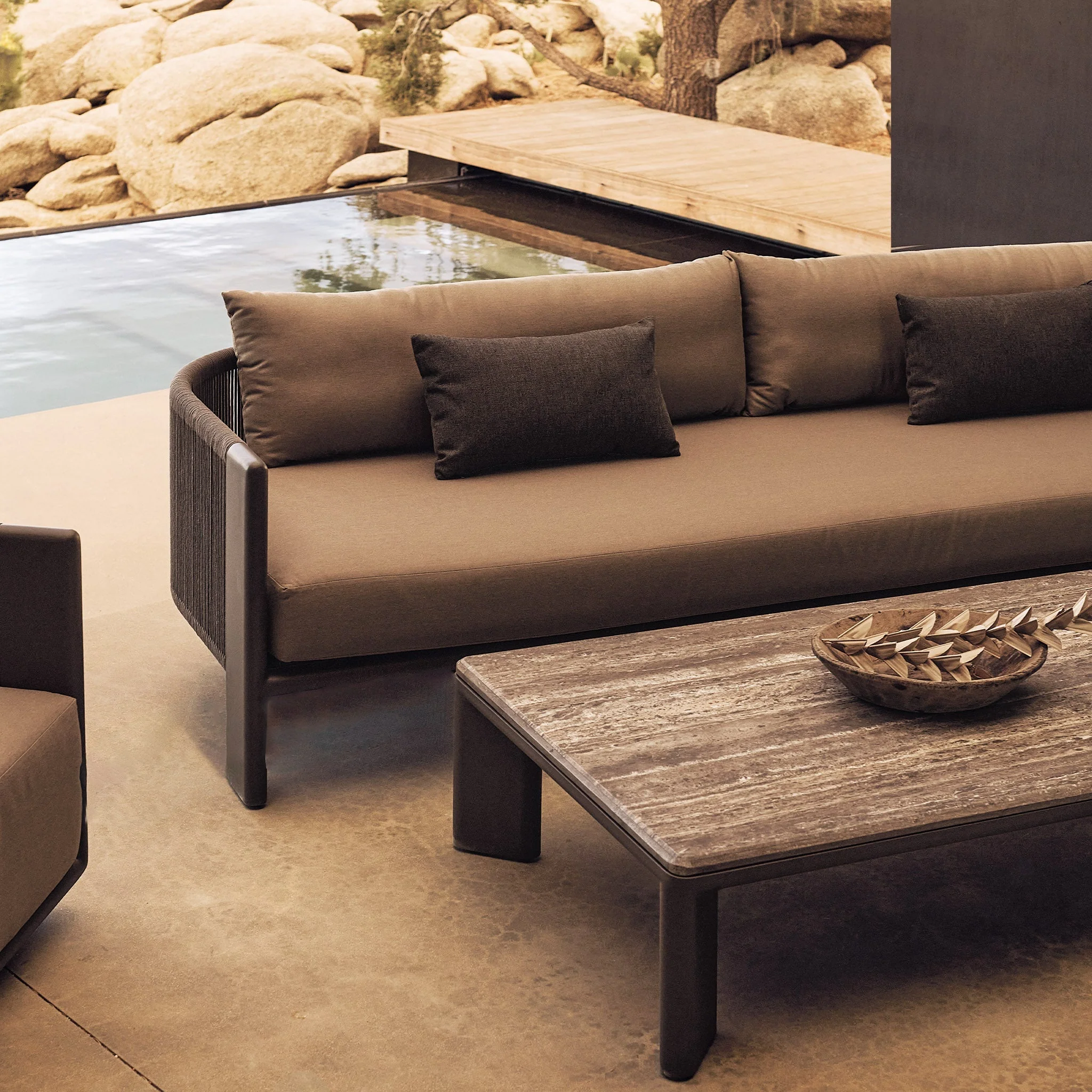 Palm Beach Aluminium 3 Seat Sofa - Image 2