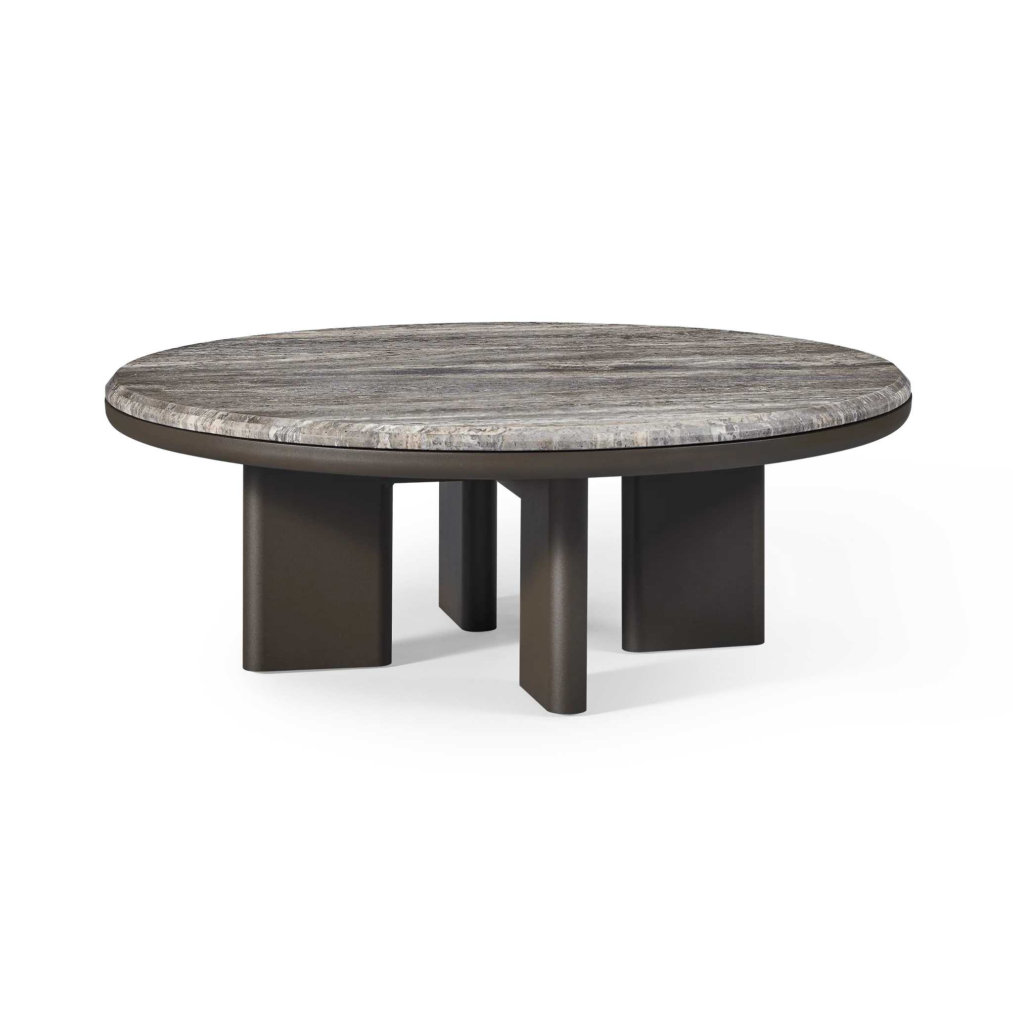 Palm Beach Aluminium Round Coffee Table - Image 2