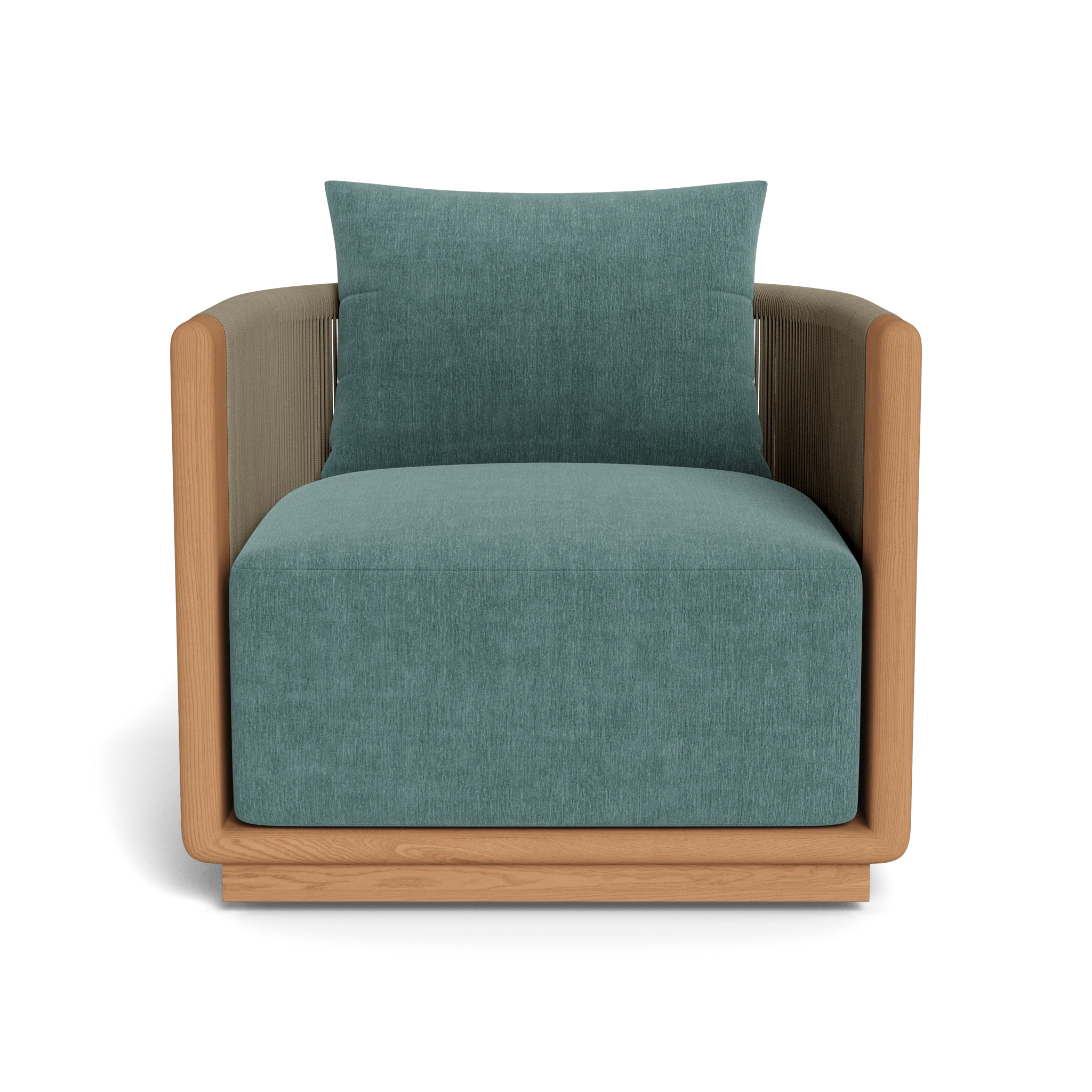 Palm Beach Teak Swivel Lounge Chair - Image 11