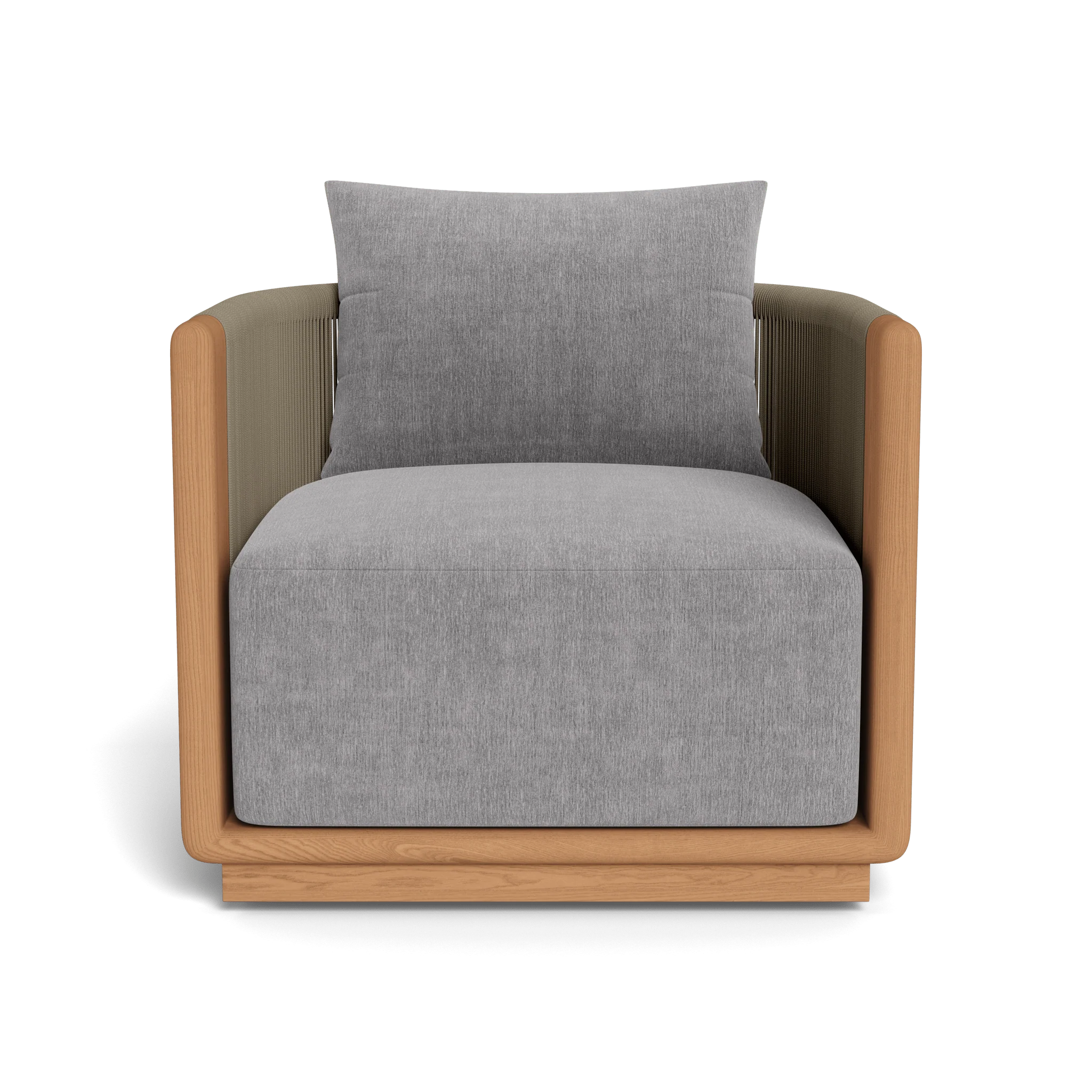 Palm Beach Teak Swivel Lounge Chair - Image 12