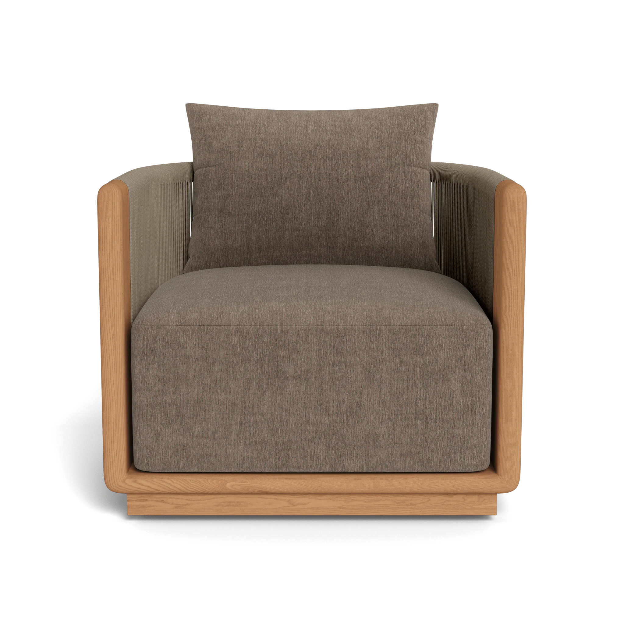 Palm Beach Teak Swivel Lounge Chair - Image 13