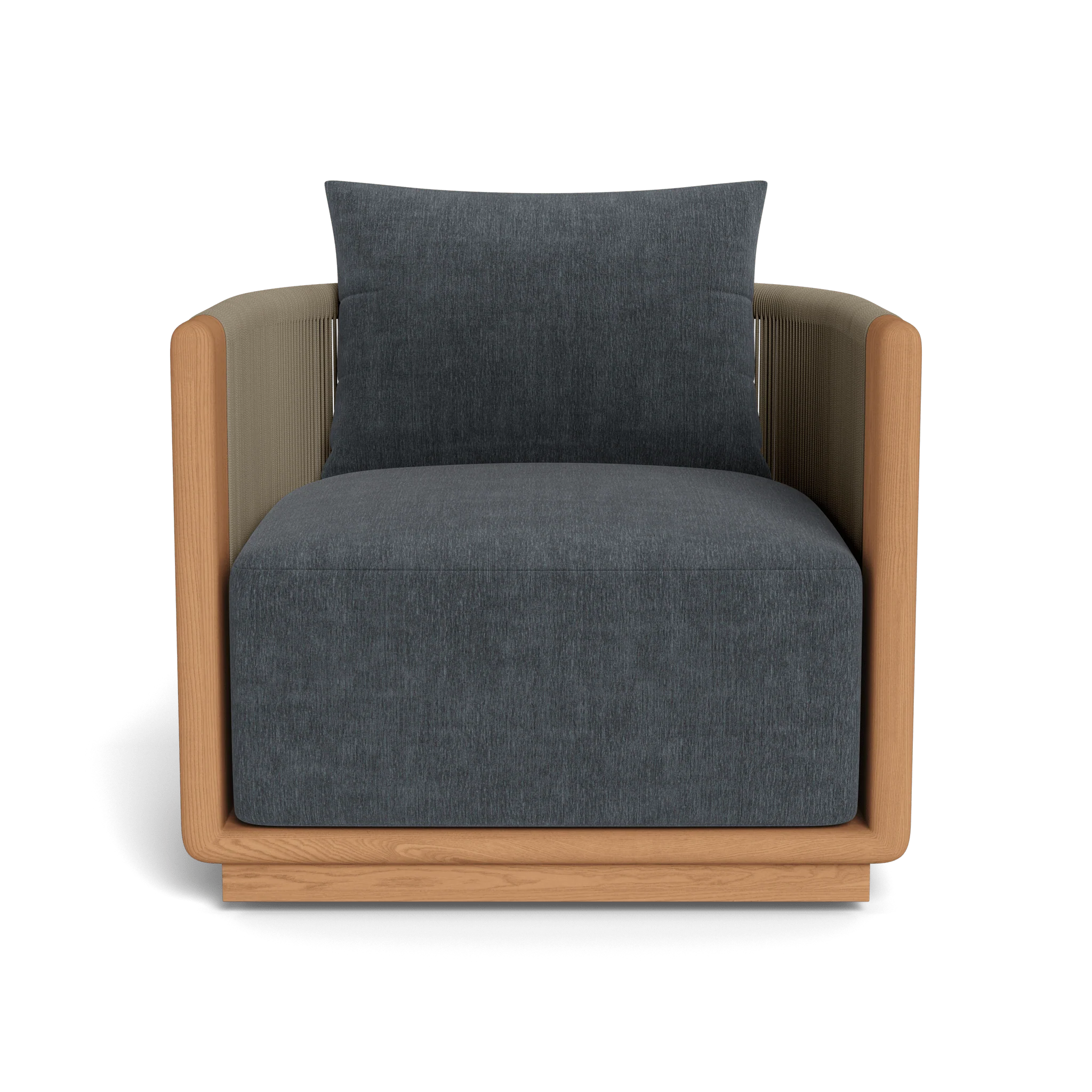 Palm Beach Teak Swivel Lounge Chair - Image 15