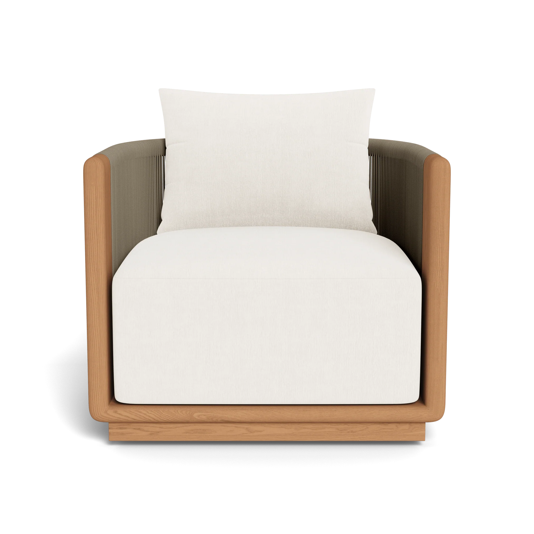 Palm Beach Teak Swivel Lounge Chair - Image 16