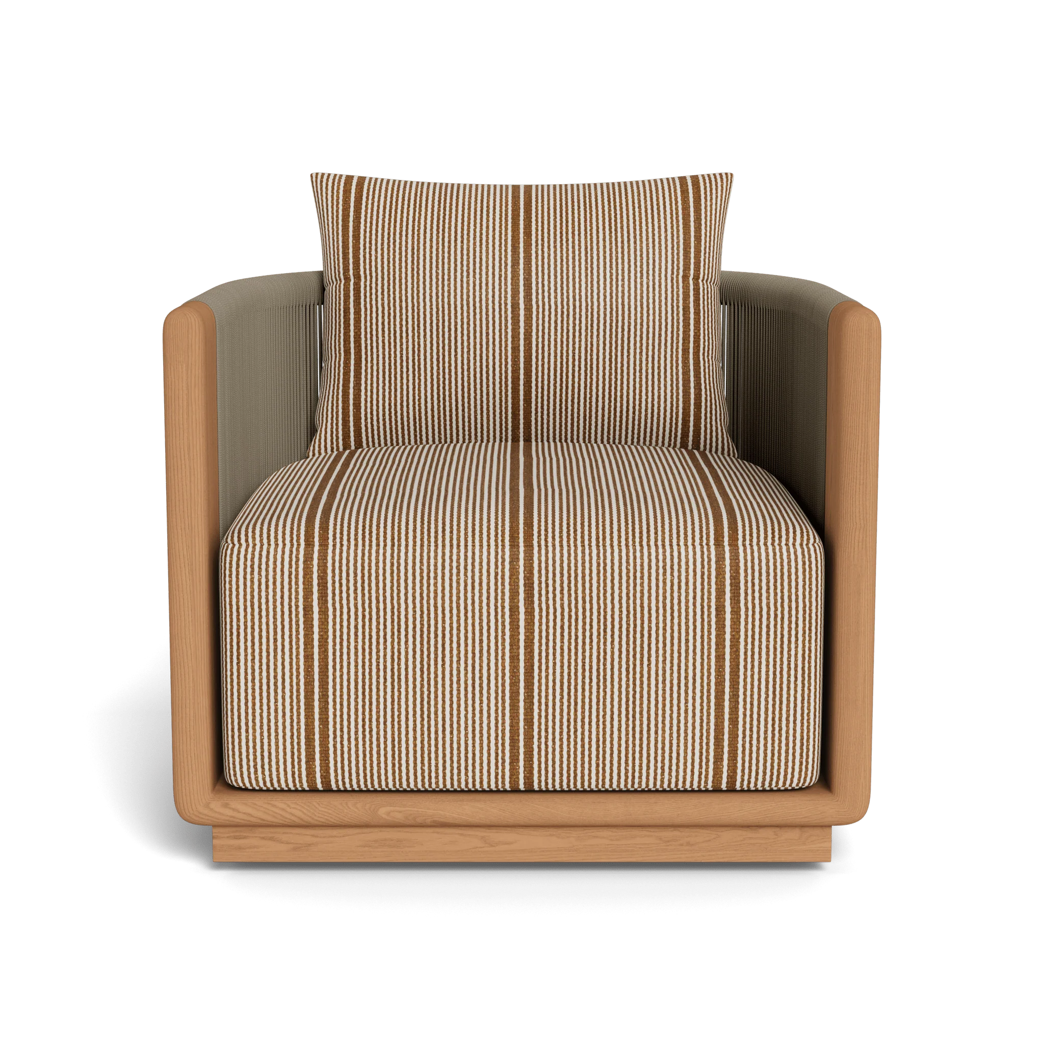 Palm Beach Teak Swivel Lounge Chair - Image 19