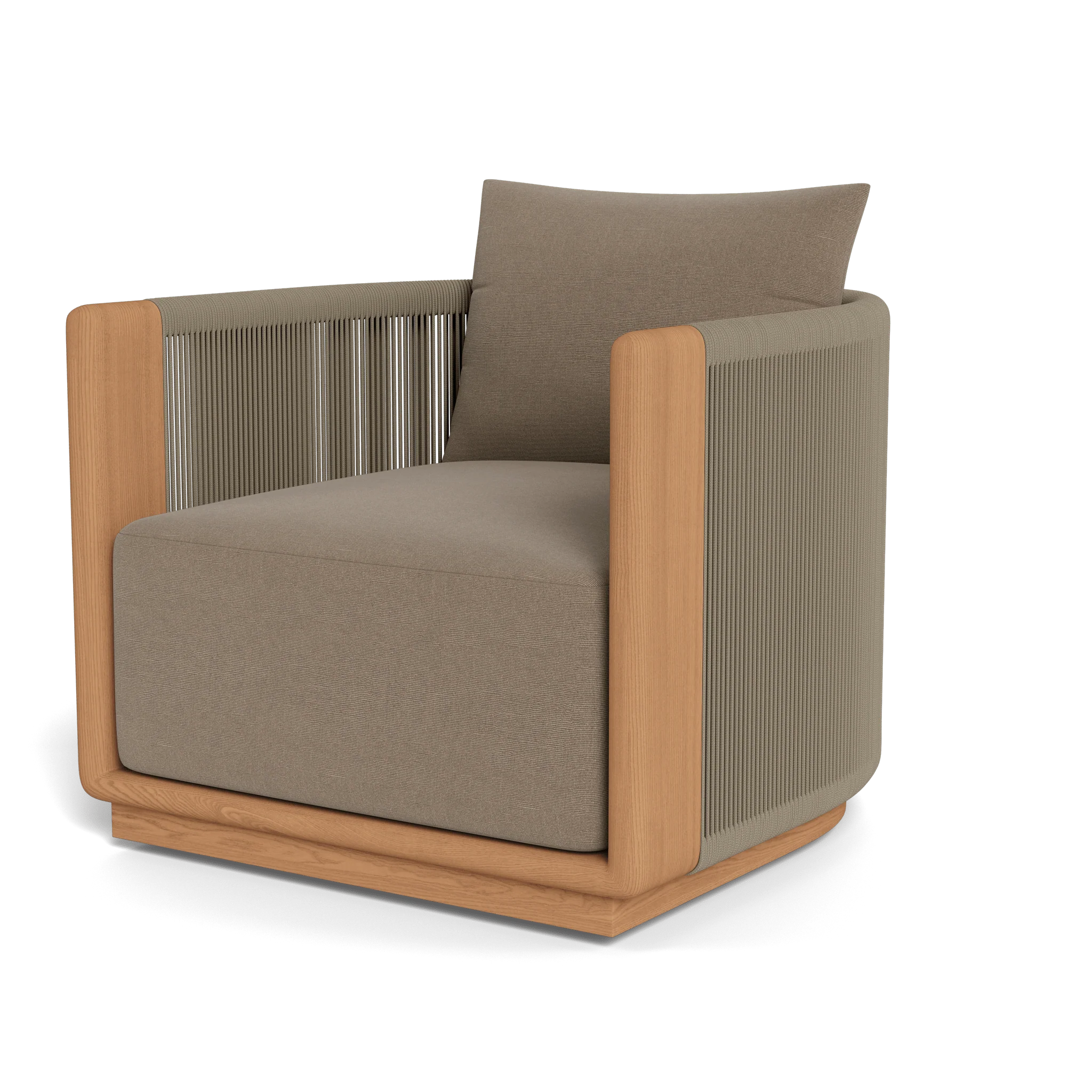 Palm Beach Teak Swivel Lounge Chair - Image 2