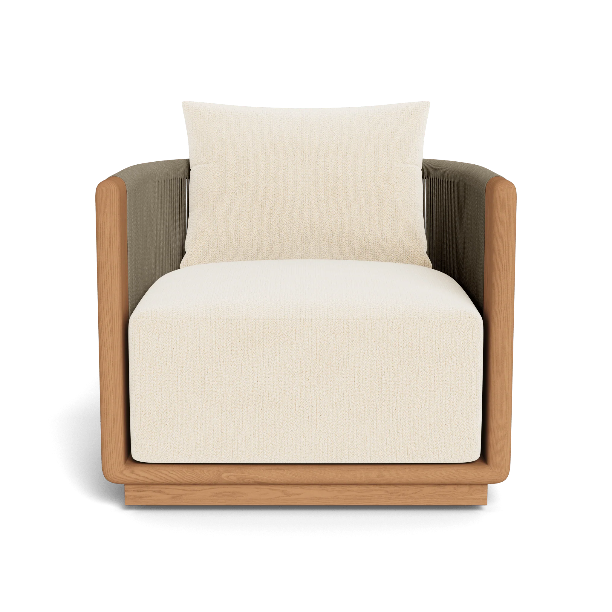 Palm Beach Teak Swivel Lounge Chair - Image 23
