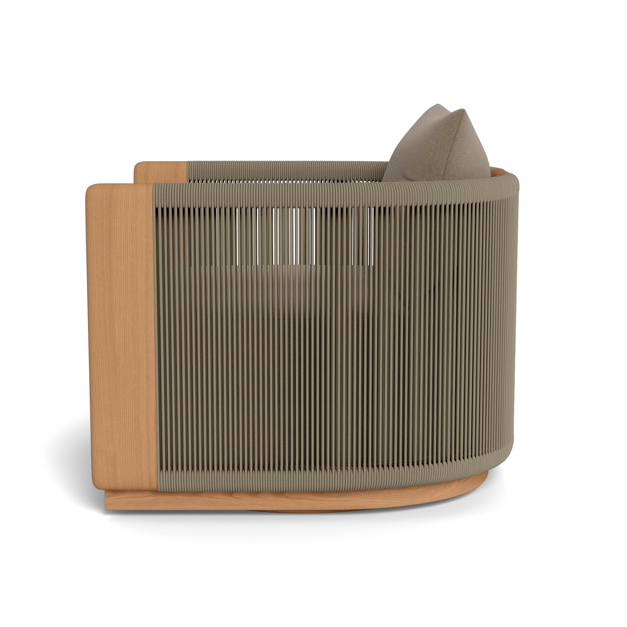 Palm Beach Teak Swivel Lounge Chair - Image 3