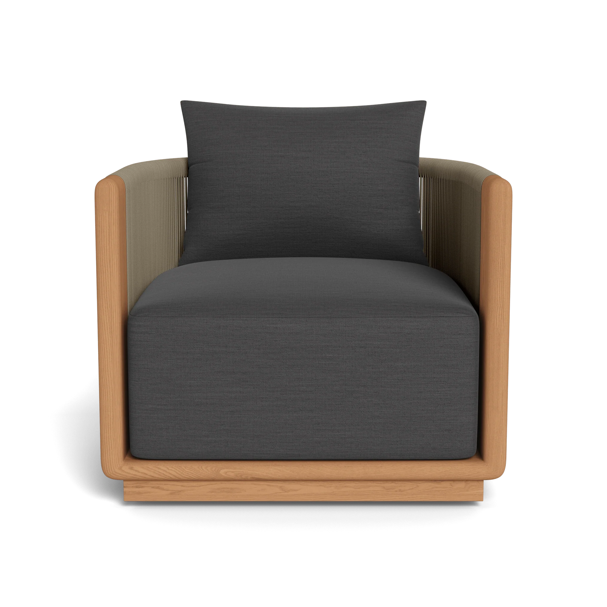 Palm Beach Teak Swivel Lounge Chair - Image 9