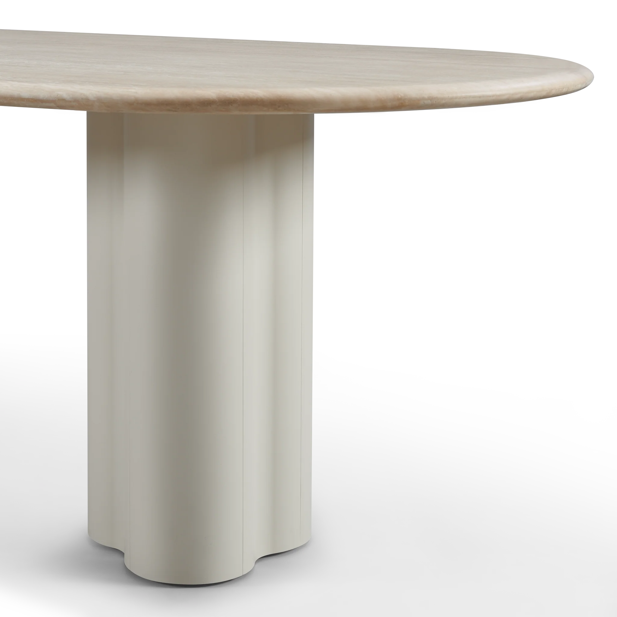 Porto Aluminum Pill Dining Table 108" - Image 4