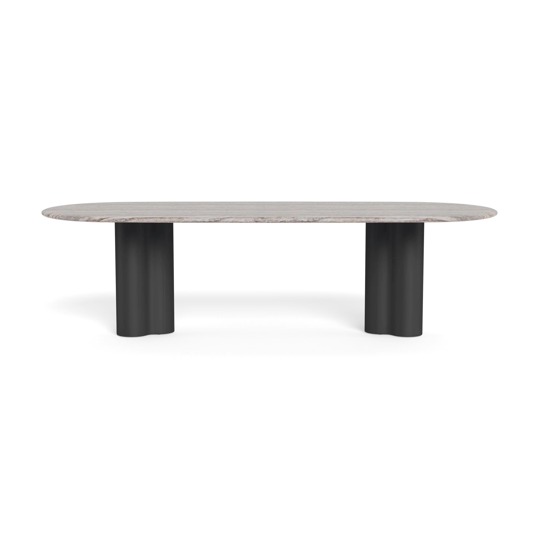 Porto Aluminum Pill Dining Table 108" - Image 7