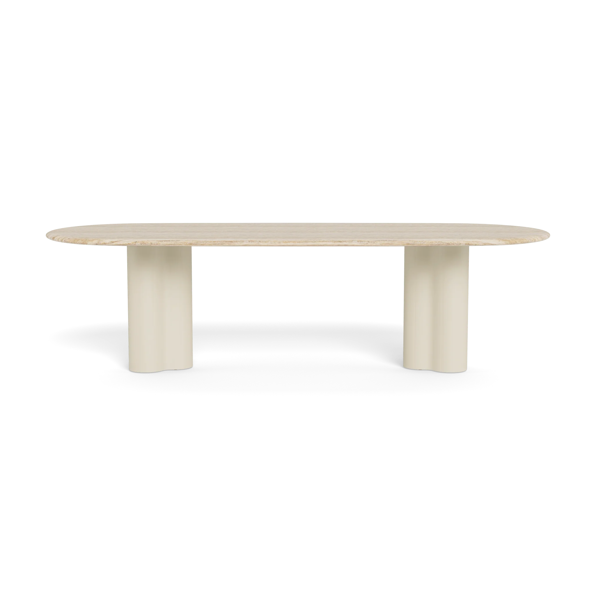 Porto Aluminum Pill Dining Table 108" - Image 8