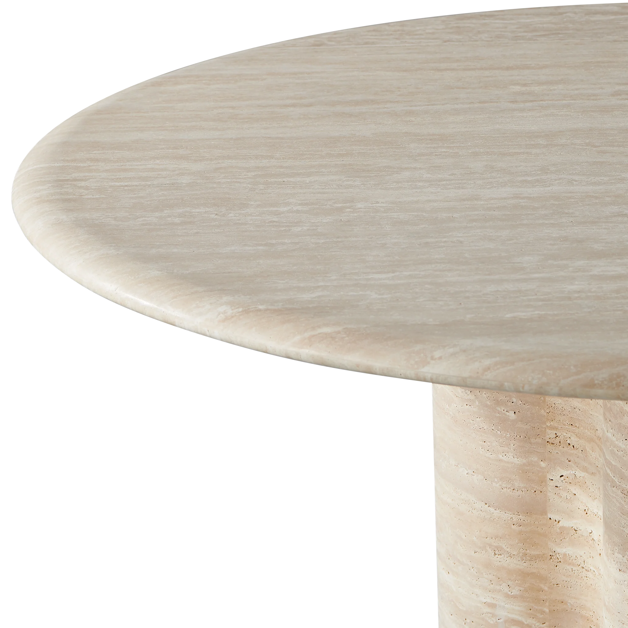 Porto Travertine Round Dining Table 60" - Image 7