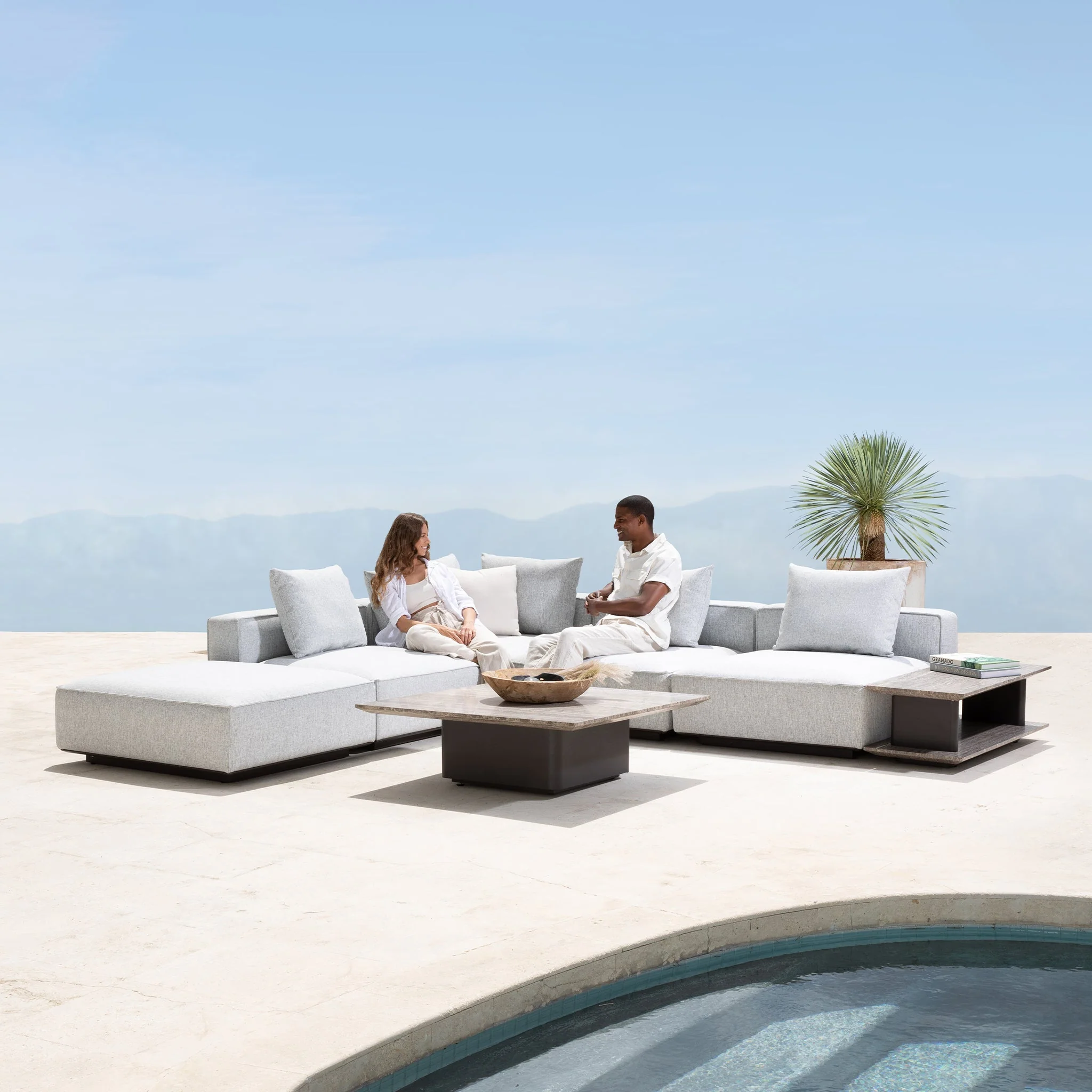Santorini Outdoor Ottoman - Image 6