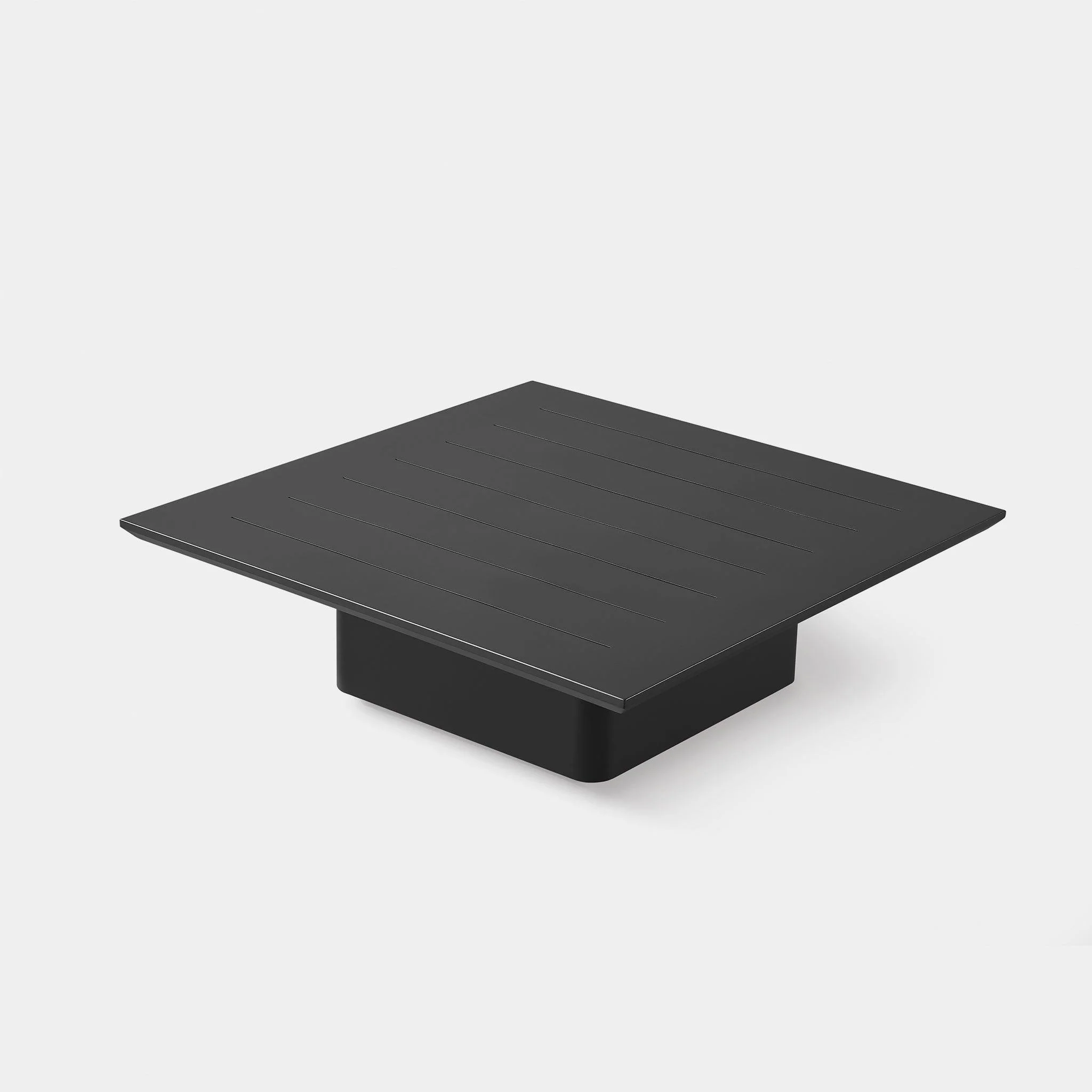 Santorini Outdoor Slatted Square Side Table - Image 5