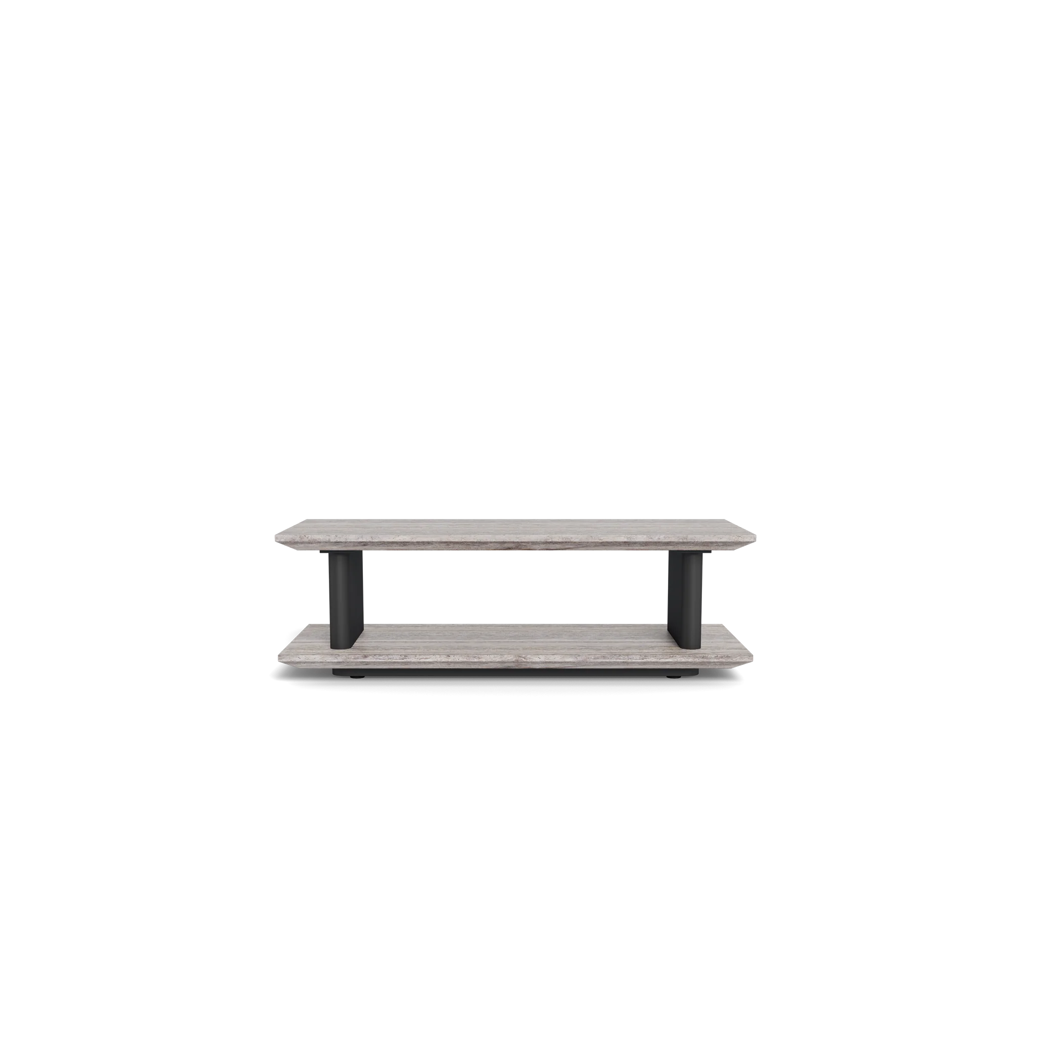 Santorini Outdoor Stone Rectangle Side Table