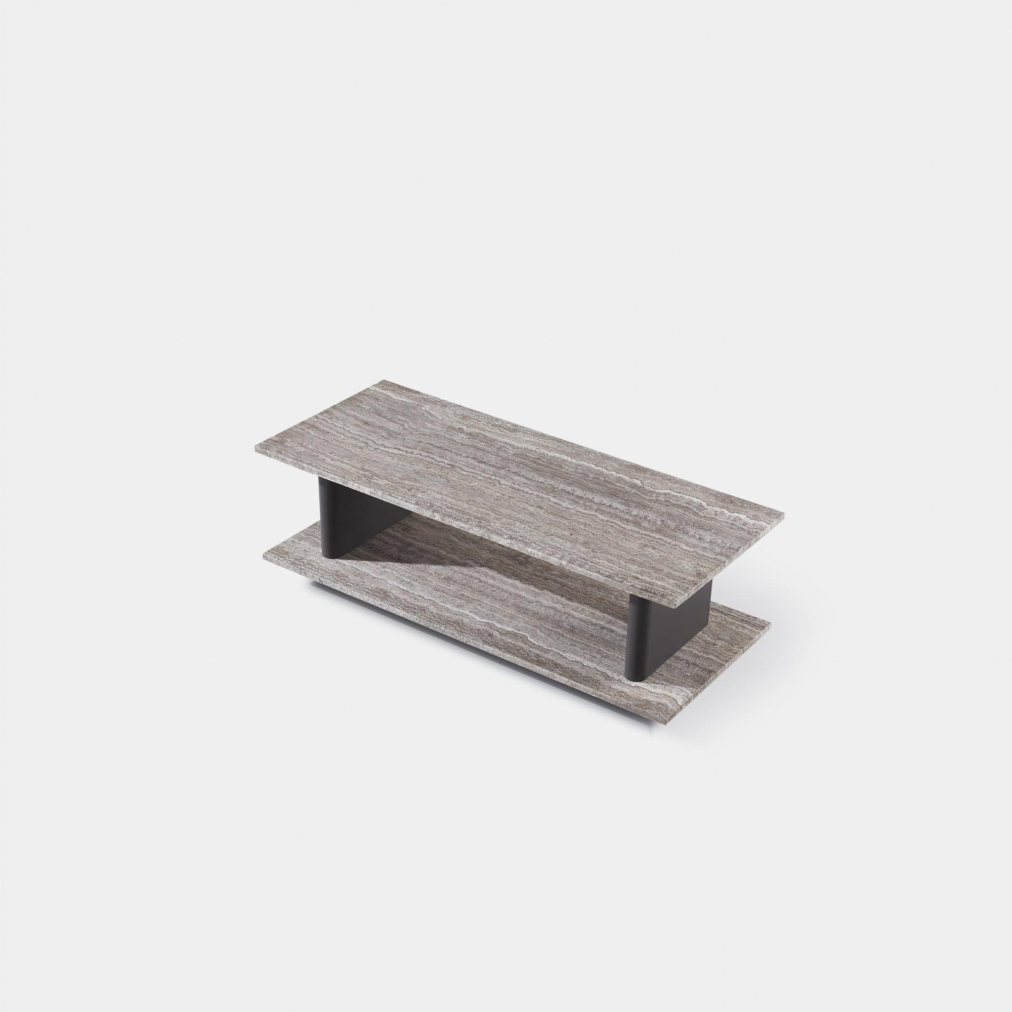 Santorini Outdoor Stone Rectangle Side Table - Image 4