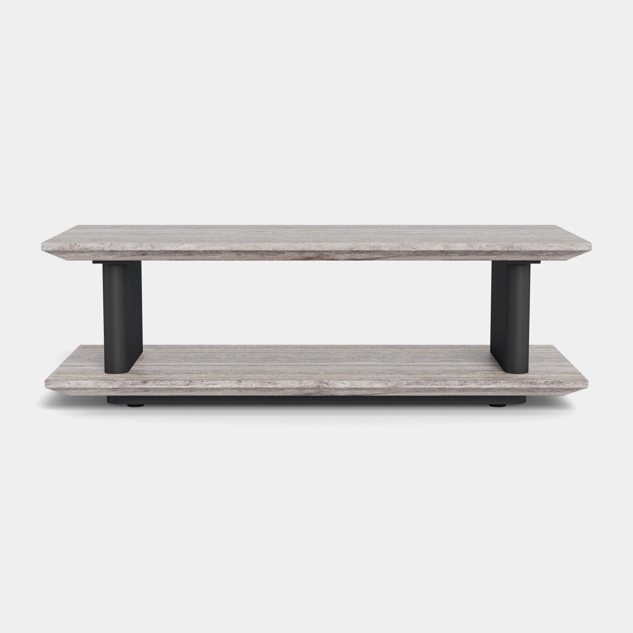 Santorini Outdoor Stone Rectangle Side Table - Image 7